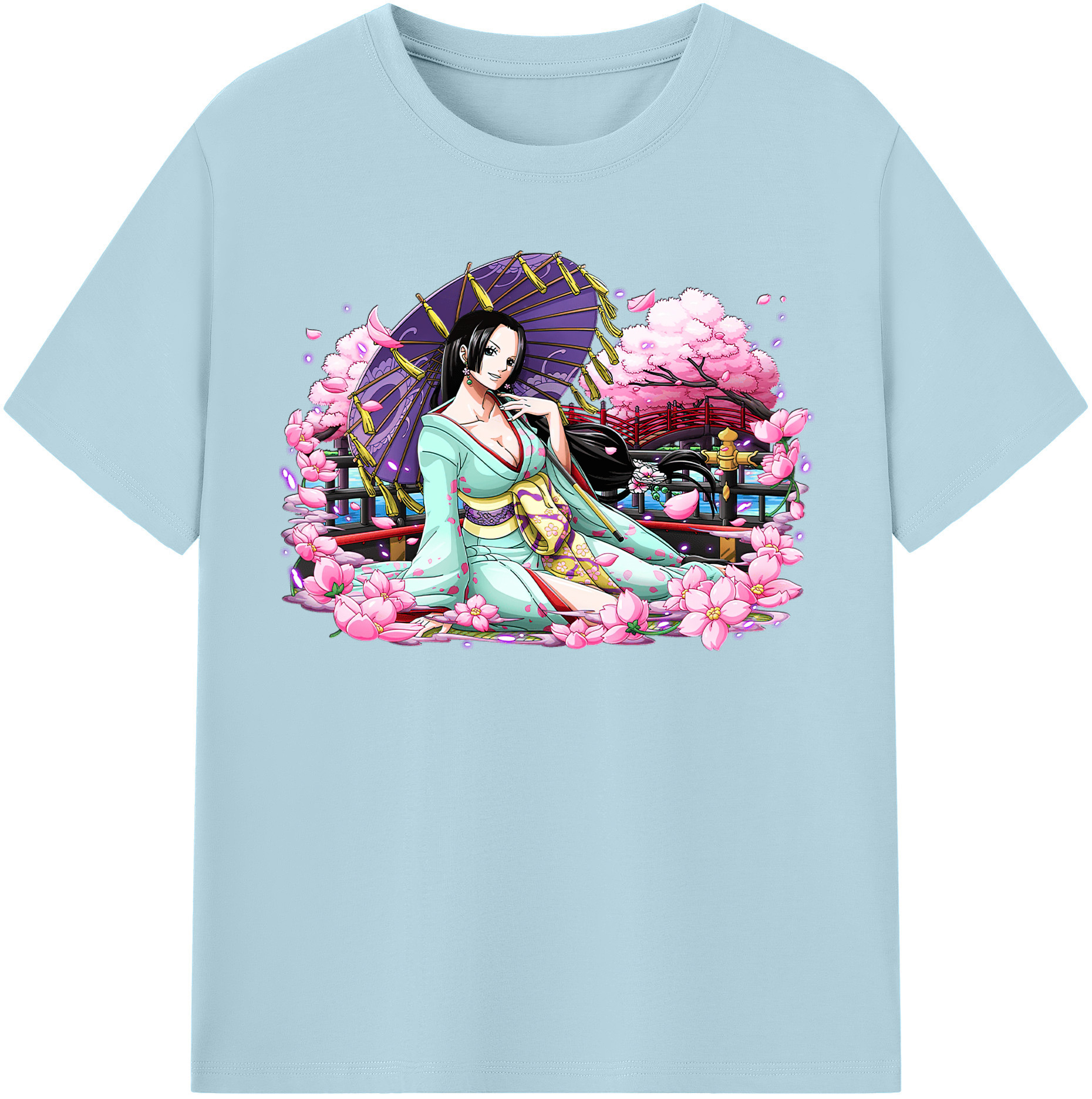 ワンピース ボア・ハンコック ONE PIECE Boa·Hancock 綿100％半袖Tシャツ（フロントプリント）